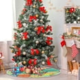 thumbnail image 4 of FMSHPON Easter Eggs Xmas Christmas Tree Skirt Stand Mat for Holiday Party Decoration Indoor Outdoor 48 inches, 4 of 6