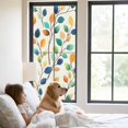 thumbnail image 3 of Colorful Leaf Window Privacy Film, Spring Summer Botanical Vintage Static Cling UV Sun Blocking Tint Film Heat Control Windows Films for Bedroom Bathroom, Window Stickers 23.6"x59", 3 of 8