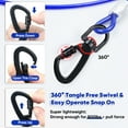 thumbnail image 4 of Furggis Heavy-Duty Dog Tie-Out Cable – 50FT Chew-Proof with Secure Hooks, Tangle-Free for Large Dogs Up to 250lbs, Ideal for Yard, Camping & Outdoor Use (Blue), 4 of 7