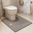 thumbnail image 6 of U-Shaped Toilet Floor Mat, Absorbent Quick-Dry Diatomaceous Earth Bathroom Rug with Non-Slip Design, 6 of 6