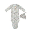 thumbnail image 4 of Robes de Nuit Unisexes pour Bébé, Ensemble de Pyjama avec Sac de Couchage à Manches Longues et Chapeau, 4 of 9