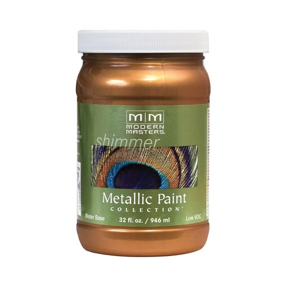 30 oz Modern Masters ME204 Antique Bronze Metallic Paint Collection, Satin Water-Based Decorative Metallic Paint