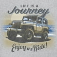 thumbnail image 3 of Life is a Journey Enjoy the Ride Sweatshirt 4x4 Offroad Rugged Vehicle Trailblazing Mudding Dirt Roads Hoodie, 3 of 7