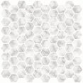 thumbnail image 2 of InHome NH2359 Hexagon Marble Peel & Stick Backsplash Tiles - White, 2 of 5