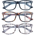 thumbnail image 5 of 3 Pack Progressive Multifocus Reading Glasses for Women Men Multifocal Readers PC Frame Fixed Hinge Eyewear, +2.50, 5 of 5