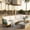Green Rope + Beige Cushion, variant on Christopher Knight Home 2-Piece Outdoor Wooden Rope Woven Sectional Sofa with Cushions, Black+Light Gray