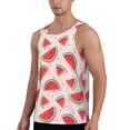 thumbnail image 2 of Daiia Watermelon Printed Men's Quick Dry Fit Muscle Tank Top Slim-Fit Tank Workout Tank Top Lightweight Sports Tank Top-XX-Large, 2 of 7