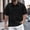 Black, variant on Men Polo Shirts Short Sleeve Button Down Polo Tees Loose Fit Beige Vacation Shirts for Men