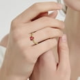 thumbnail image 4 of VAKKI 1.25ct Womens Heart Promise Ring 925 Sterling Silver Heart Cut Created Ruby Twisted Vine Engagement Ring for Women, 4 of 5