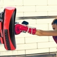 thumbnail image 4 of Almohadilla Curva de Patada Engrosada, Cubierta Objetivo Con Gancho y Bucle Ensanchado Para El Abrenamiento de Boxeo Muay Thai, 4 of 7