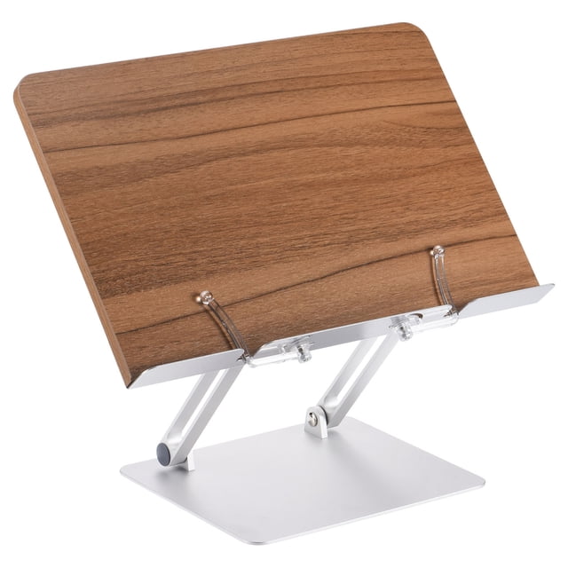 Uxcell Book Stand for Reading, 180 Rotate Adjustable Book Holder with Page Clips for Books Laptop Textbook Magazine