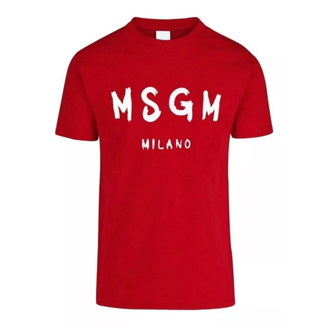 Playera Msgm Milano Negro Rojo Blanco