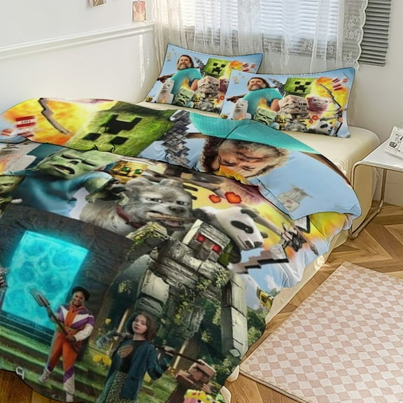 Fortnite Bedding Sets Twin Queen King Size Game Printed Bed Set 3Pcs Duvet Cover Bedroom Decor for Boys Girls Adult Gift 1Comforter 2 Pillowcases