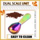thumbnail image 4 of Worallymy Cuchara medidora de acero inoxidable Café en polvo Cucharadita Escala de alimentos Cuchara Herramienta de cocina para hornear, 1T, Colorido Worallymy JD735800433, 4 of 7