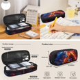 thumbnail image 7 of Jeiento Wolf Backpack for Kids 6-8/8-10 with Lunch Box 3 in 1 Elementary School Bookbags for 1st Grade Boys and Lunchbox Set Back Pack Lunch Bag Pencil Case Primary Book Bags Back Pack Abstract Fire, 7 of 7