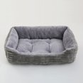 thumbnail image 2 of Cama para perro, gato, mascota, perrera cuadrada de felpa, sofá cama para perro mediano y pequeño, cojín, cama calmante para perro, casa, suministros para mascotas, accesorios, 2 of 4
