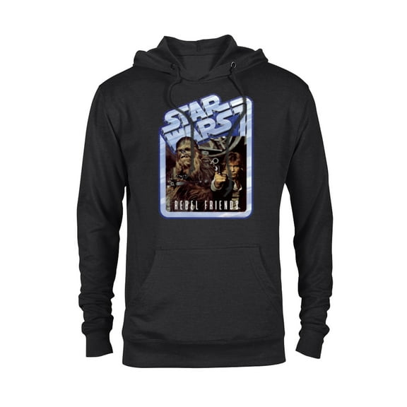 Star Wars Chewbacca and Han Solo Rebel Friends - Pullover Hoodie for Adults - Customized-Black