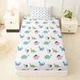 thumbnail image 3 of Erosebridal Colorful Kids Dinosaur Twin Sheet Sets,Ancient Animal Bedding For Boys Teens 3 Pieces, 3 of 6
