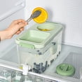 thumbnail image 1 of LSLJS 4L Large Capacity Plastic Beverage Dispenser, Beverage Dispenser with Faucet Ice Lemonade Juice Container with Lid, Fruit Teapot Lemonade Milk Bucket Drink, Cold Water Kettle, 1 of 7