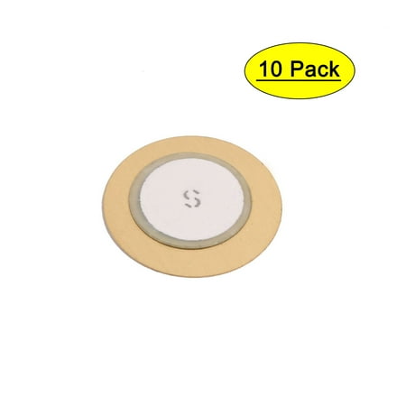 

10Pcs 20mm Dia Piezo Discs Elements Sounder Ceramic Copper Buzzer Film Gasket