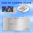 thumbnail image 5 of Uiaoiais License Plate Bright Dark Blue Colorful Floral License Plate Cover Aluminum License Plate, 5 of 7
