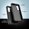 thumbnail image 3 of Funda Rígida Encased Negro Samsung Galaxy S24 FE Uso Rudo con Protector Pantalla de Vidrio Templado, 3 of 8