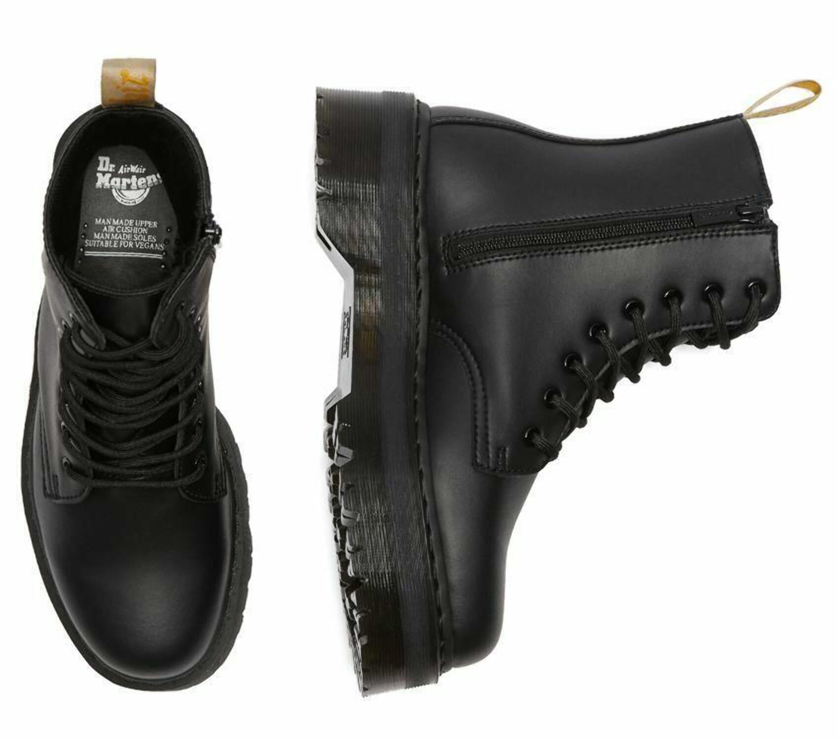 Dr. Martens Womens Jadon II Mono Vegan 8 Eye Boots Shoes Platform