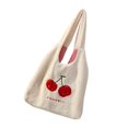 thumbnail image 1 of Bolso de felpa para niñas y mujeres Bolso de un solo hombro Gran capacidad para viajes de otoño e invierno y uso diario Materiales cálidos y cómodos Estilo F Macarena Tote de hombro, 1 of 8