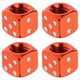 thumbnail image 1 of 4 tapones para válvulas de neumáticos de coche, estilo dado, a prueba de fugas., 1 of 6
