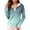 Cyan, variant on UPF 50+ Sun Protection Hoodie for Women - Gradient Ombre Print Long Sleeve Zip Up Jacket with Thumbholes & Pockets, Lightweight Summer Active Rash Guard Cyan XL