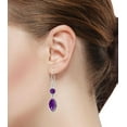 thumbnail image 2 of 925 Sterling Silver Earring Natural Amethyst Handmade Jewelry, 2 of 5