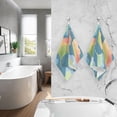 thumbnail image 2 of Ryvnso Ginkgo Biloba Leaves Cotton Hand Towels Sets Face Towel 2 PCs Bathroom Decorative, 2 of 7
