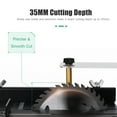 thumbnail image 2 of Yeacher 110-240V Multi-Functional Table Saw Mini Desktop Saw Cutter Electric Cutting Machine with Adjustable-Speed Angle Adjustment 35MM Cutting Depth for Wood Acrylic Cutting, 2 of 7