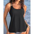 thumbnail image 2 of Traje de baño Tankini Talisea 2025 para mujer, color negro, 2 of 6