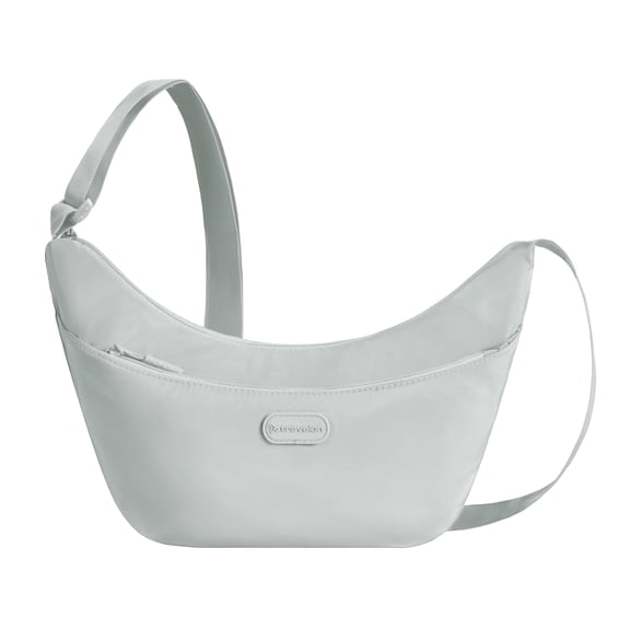 Travelon Slouchy Crossbody, Platinum, One Sise