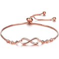 thumbnail image 2 of Stainless Steel Infinity Charm Wedding Party Holiday Strand Bracelet, 2 of 2