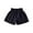 Black, variant on fatyb Summer Shorts for Girls Ruffle Elastic High Waist Cotton Linen Casual Shorts Lightweight Kids Shorts