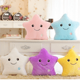 thumbnail image 4 of Peluche regalo de juguete LED estrella almohada luminoso lámpara de juguete cumpleaños infantil Navidad 40x35cm blanco, 4 of 5