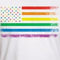 thumbnail image 3 of CafePress - Rainbow American Flag T Shirt - Fitted T-Shirt, Vintage Fit Soft Cotton Tee, 3 of 4
