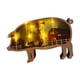 thumbnail image 5 of Decoración de de animales, adorno de cerdo/oveja/, estatuilla de múltiples capas hueca, decoración rústica para hogar, decoraciones de Cerdo con Luz Sunnimix Luz nocturna en forma de vaca, 5 of 8