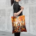 thumbnail image 4 of Happy Thanksgiving Beagle Give Thanks Fall Beanie Scarf Welcome All Over Print 3D Canvas Tote Bag Beagles Dog Lover Gifts Idea Reusable Handbag - 00020, 4 of 5