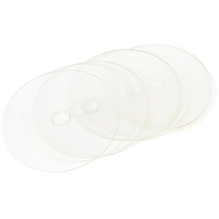 

Tinksky 30 Pcs Transparent DIY Painting CDs Round Disc Blank Disks Painting Clear CDs