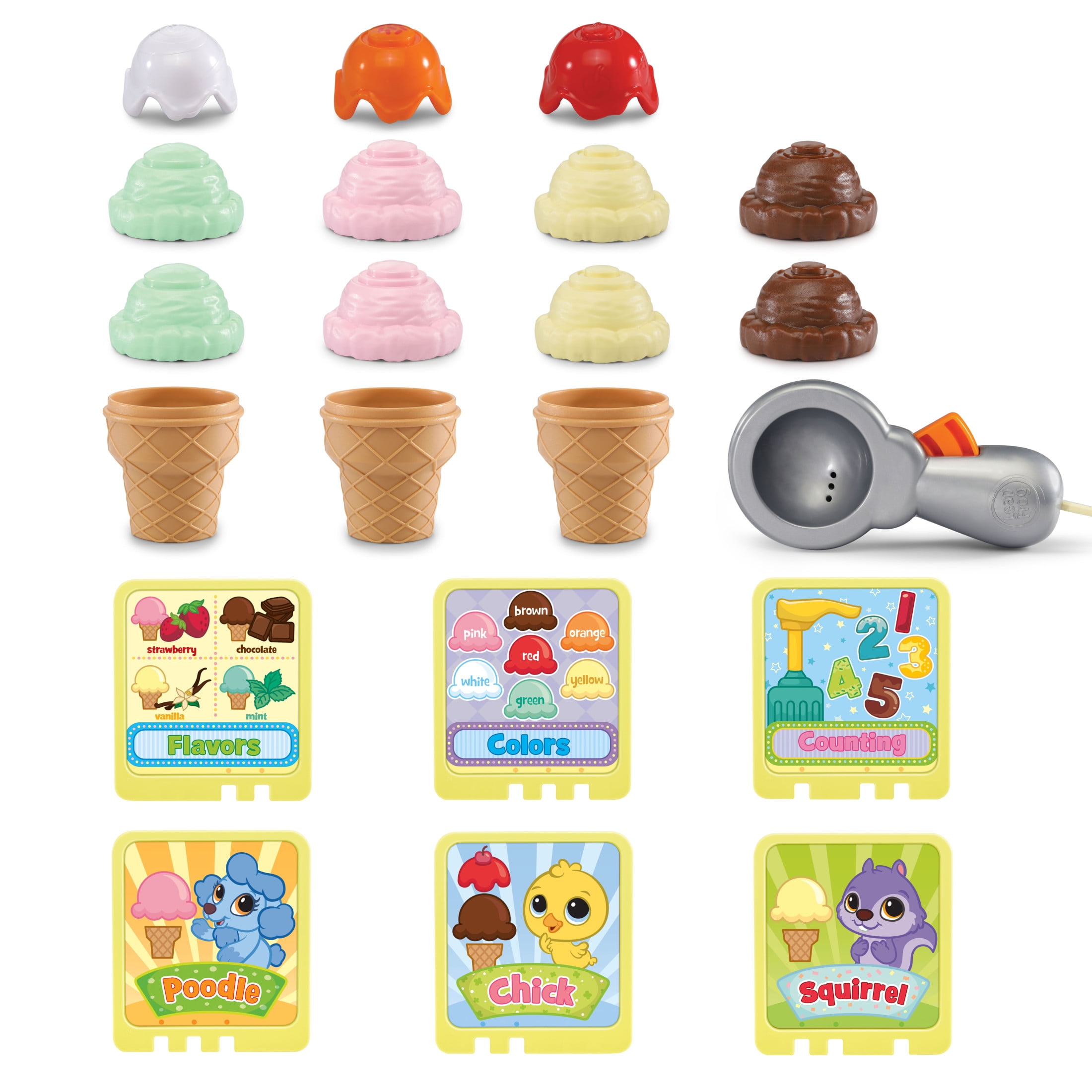 LeapFrog Scoop and Learn Ice Cream Cart, Play Kitchen Toy