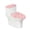 Pink Daisies, variant on HELLHERO Easter Egg Design Soft Easy to Install 2 Pack with Stretch Toilet Lid Dust Cover Set Stays in Place