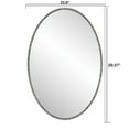 thumbnail image 2 of Iron Art Oval Retro Mirror, Antique Effect, Wall Hanging, Suitable For Bathroom, Bedroom, Living Room (Silver), 2 of 9