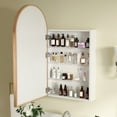 thumbnail image 2 of Arched Medicine Cabinet with Mirror,20x36 in Recessed Medicine Cabinet Mirror with Storage for Bathroom, 2 of 7