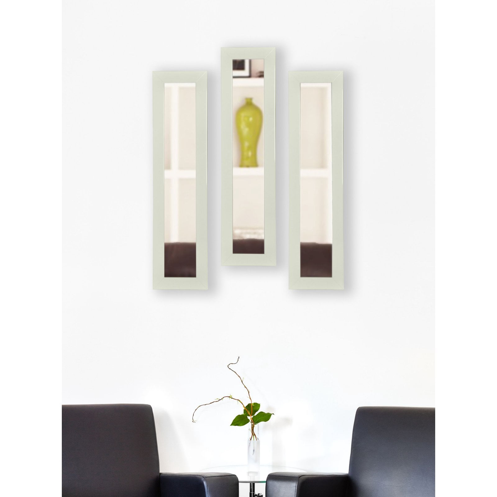 Rayne Mirrors Molly Dawn Glossy Polished White Wall Mirror