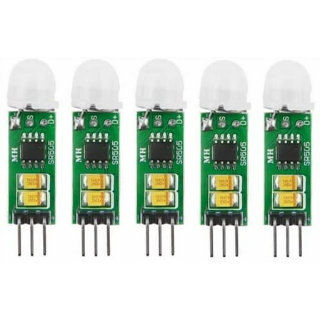 5Pcs HC-SR505 Micro Body Sensing Module PIR Motion Detector Switch Module High Power High Efficiency Digital Measurement for Electronic Practice DIY