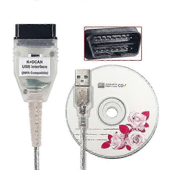 Compatible BMW INPA K+DCAN with switch Car diagnostic test brush hidden Car computer diagnostic instrument OBD2