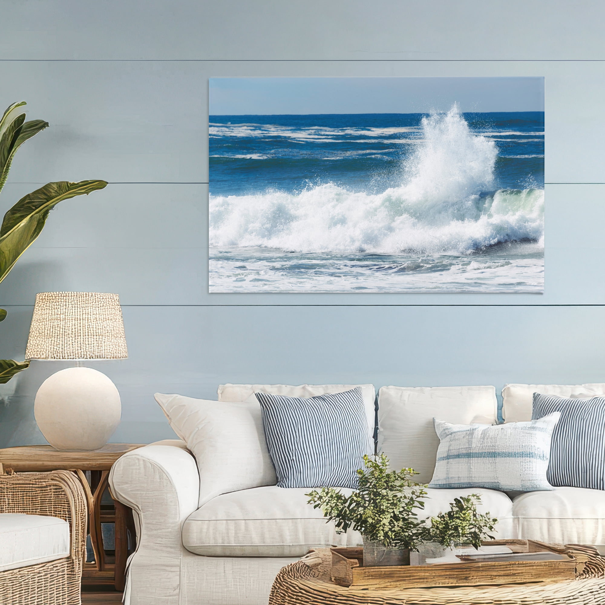 Stupell Industries Crashing Waves Splash Canvas Wall Art, design by JLM Photographs